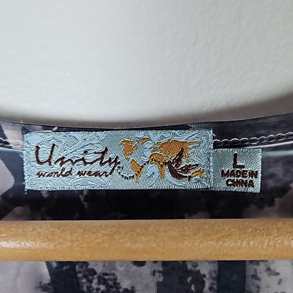 Unity One World Tank Top Size L Boho Sleeveless S… - image 6